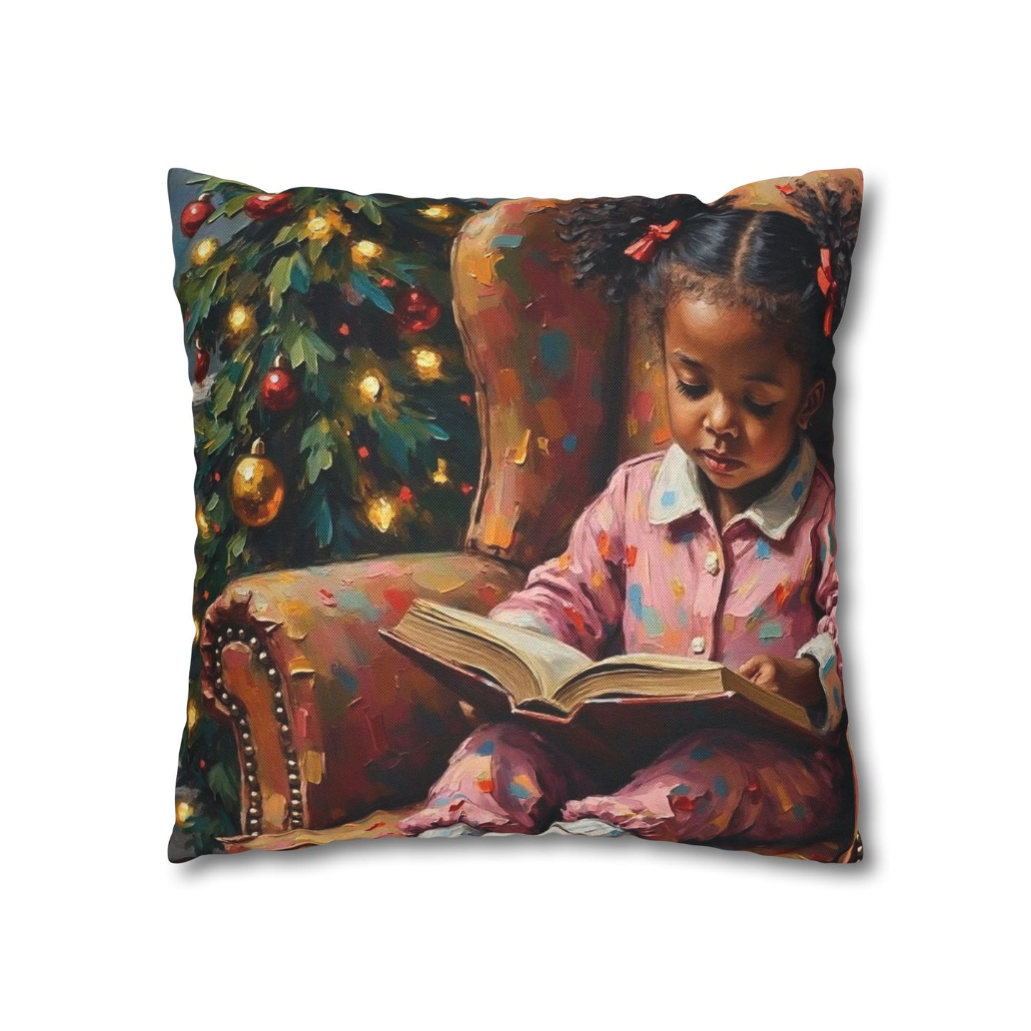 Cozy Holiday Pillowcase, Kids Room Decor, Seasonal Gift, Cute Pillow Cover, Christmas Home Accent, Relaxing Atmosphere