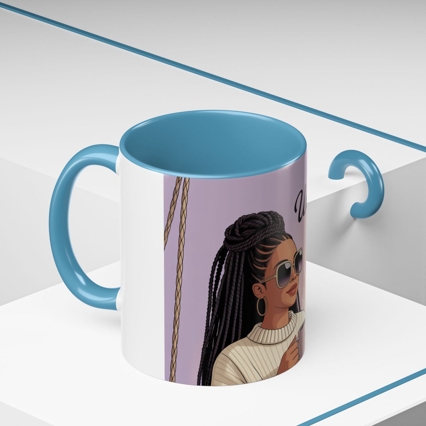Chic Coffee Mug with Unbothered Energy Design, Trendy Mug for Coffee Lovers, Gift for Friends, Inspirational Mug, Everyday Use