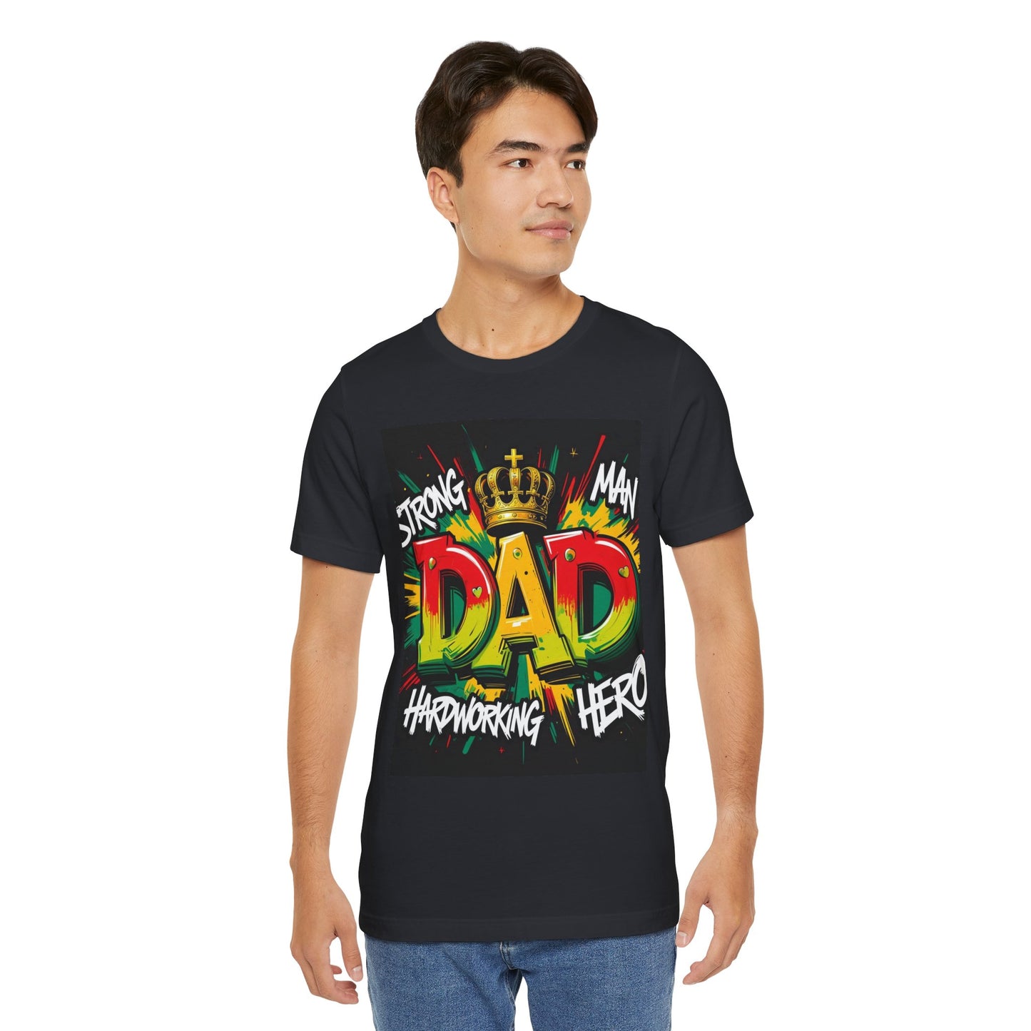 Strong Dad Graphic Tee - Perfect Father's Day Gift, Casual Summer Wear, Men's T-Shirt, Inspirational Apparel, Unique Dad Shirt