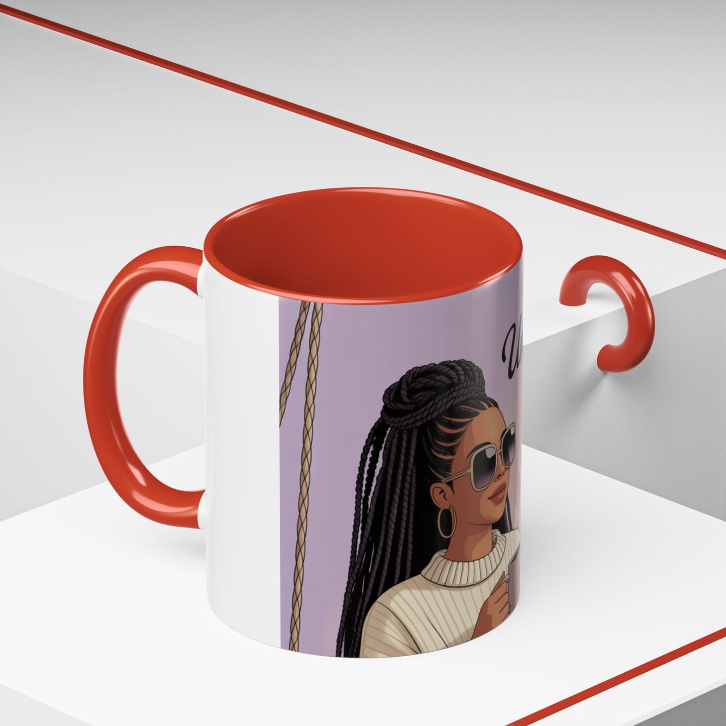Chic Coffee Mug with Unbothered Energy Design, Trendy Mug for Coffee Lovers, Gift for Friends, Inspirational Mug, Everyday Use