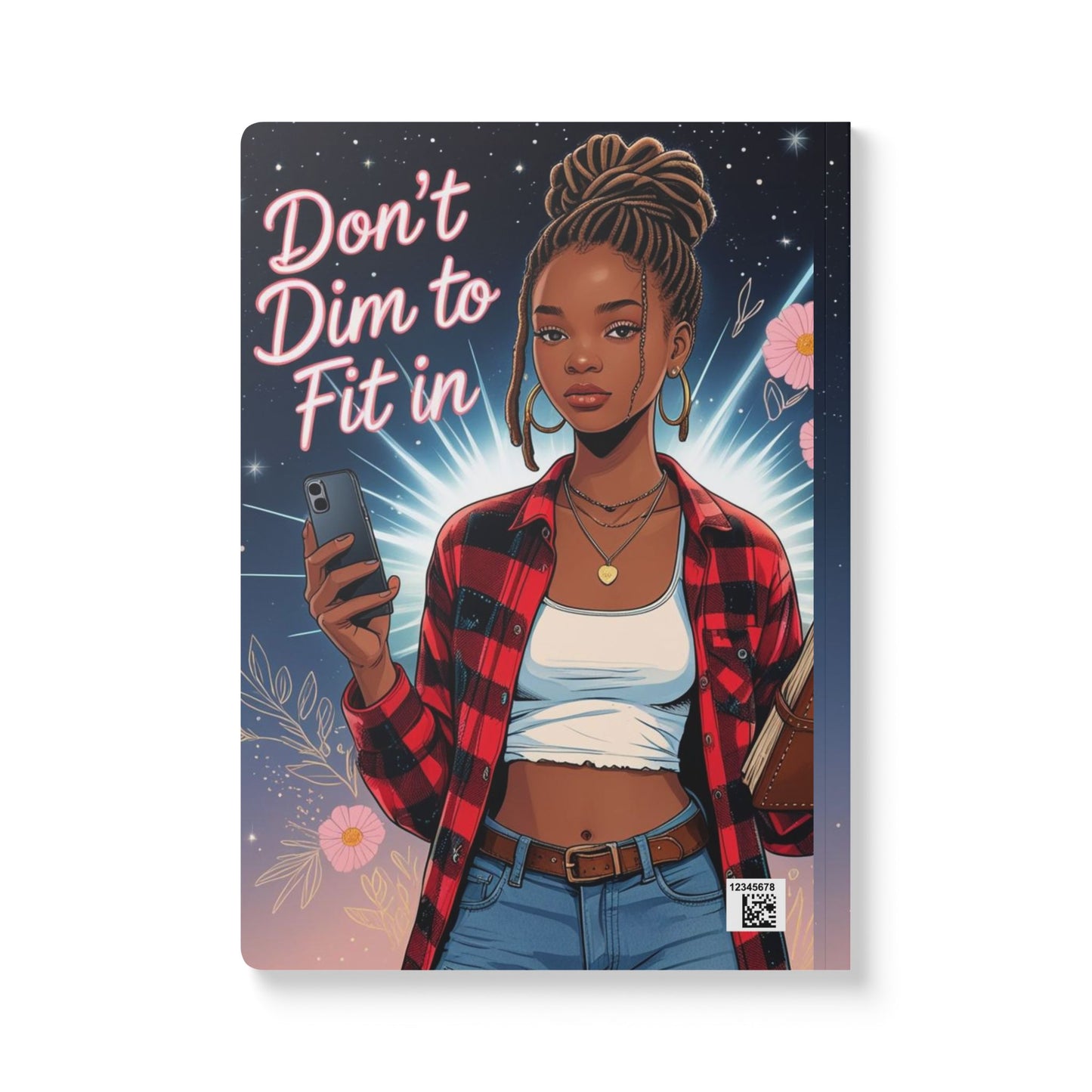 Empowering Softcover Journal, Motivational Notebook, Inspirational Gift, Artistic Journal, Fashionable Stationery for Teen girls