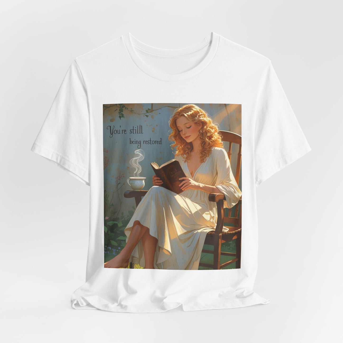 Relaxed Reading Tee - Vintage Aesthetic Tee, Book Lover Gift, Casual Wear, Literary Shirt, Cozy Fashion, women empowerment