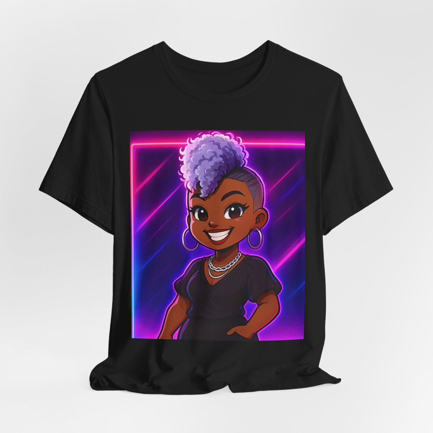Cartoon Style Unisex Tee - Hand and Heart Crafted Loved Ones Design