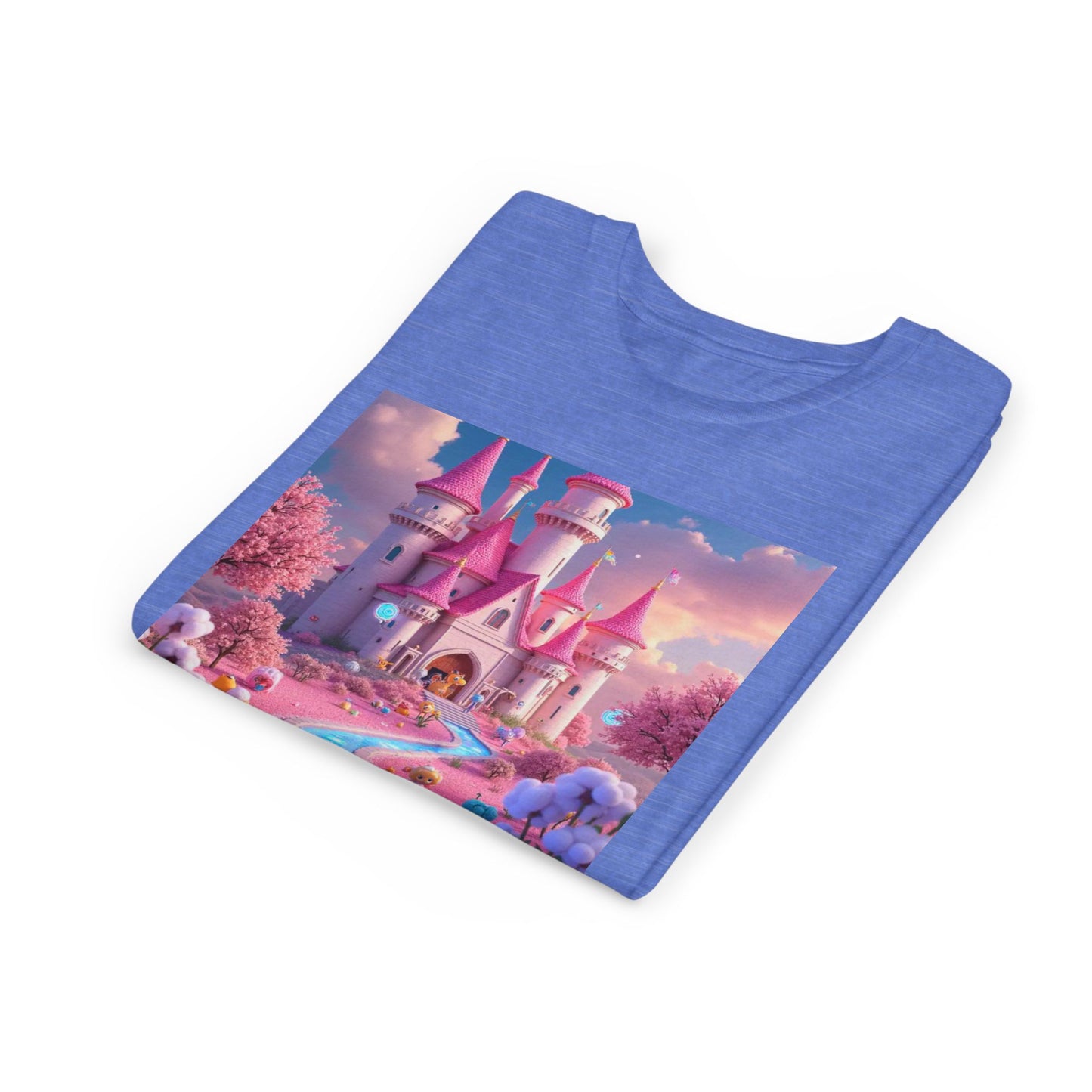 Whimsical Castle Youth Tee, Kids Shirt, Fairy Tale T-Shirt, Magical Kids Apparel, Dreamy Tee, Birthday Gift for Girls