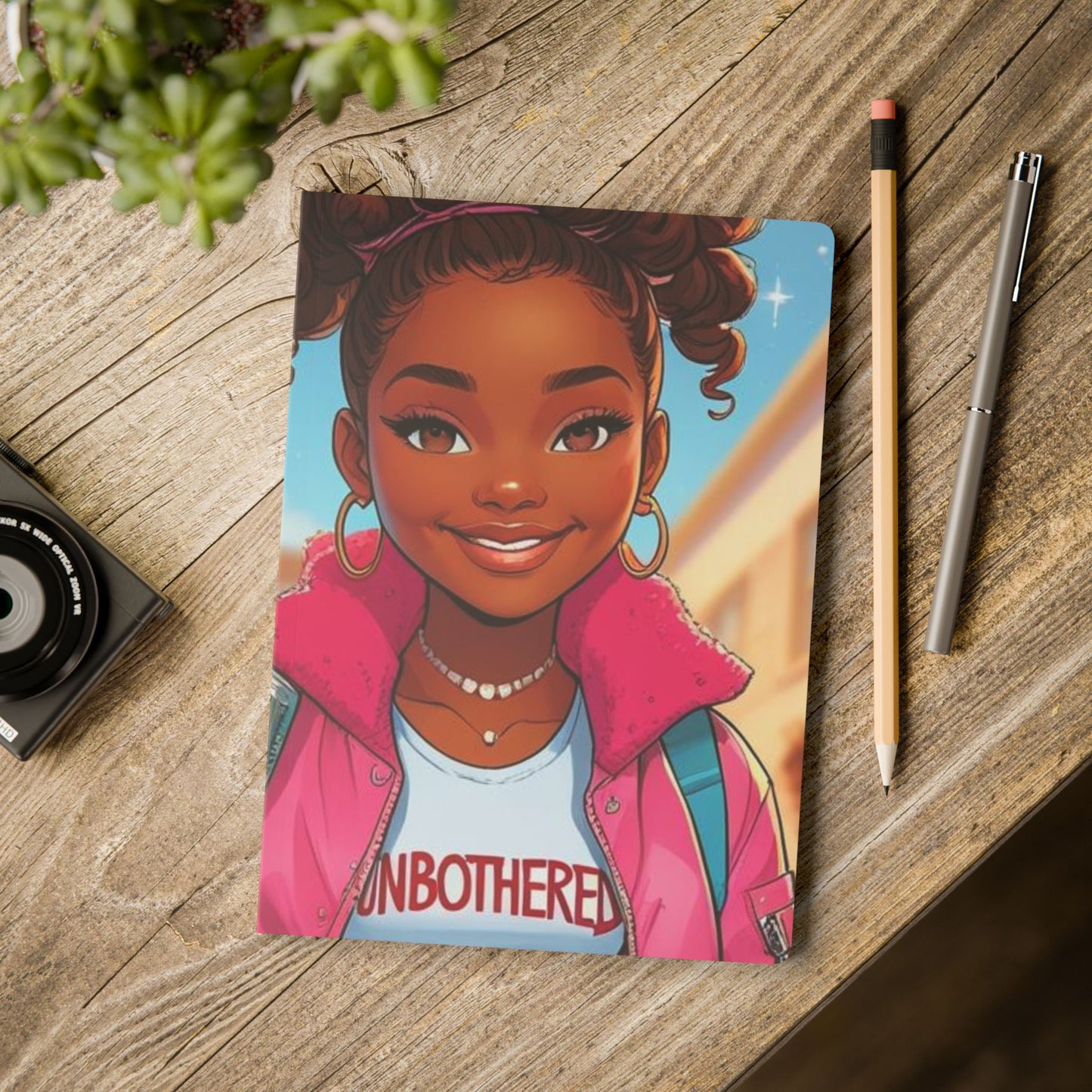 Trendy Softcover Journal for Teens, Unbothered Spirit, Cute Stationery, Back to School Essentials, Motivational Gift, Everyday Use