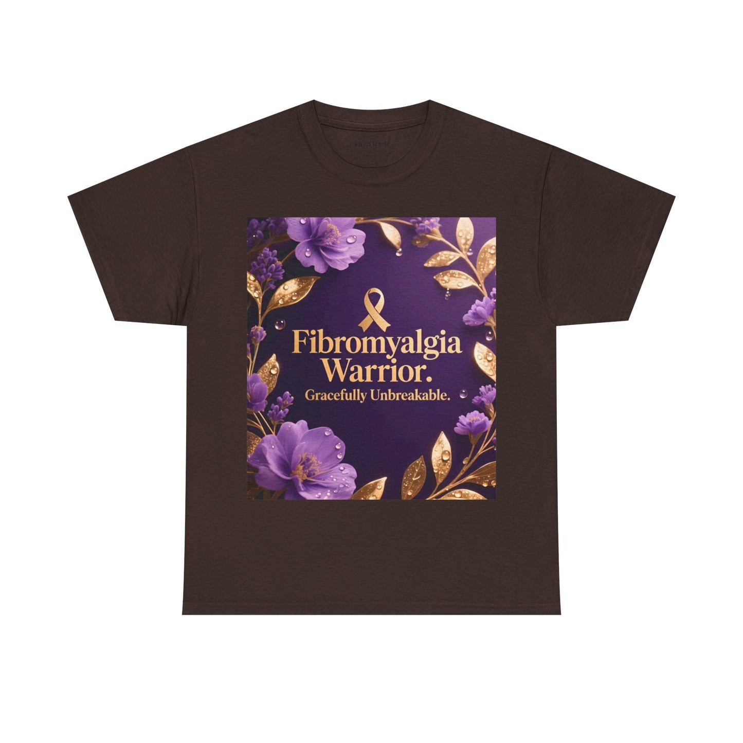 Fibromyalgia Warrior T-Shirt — Purple Ribbon Awareness Tee