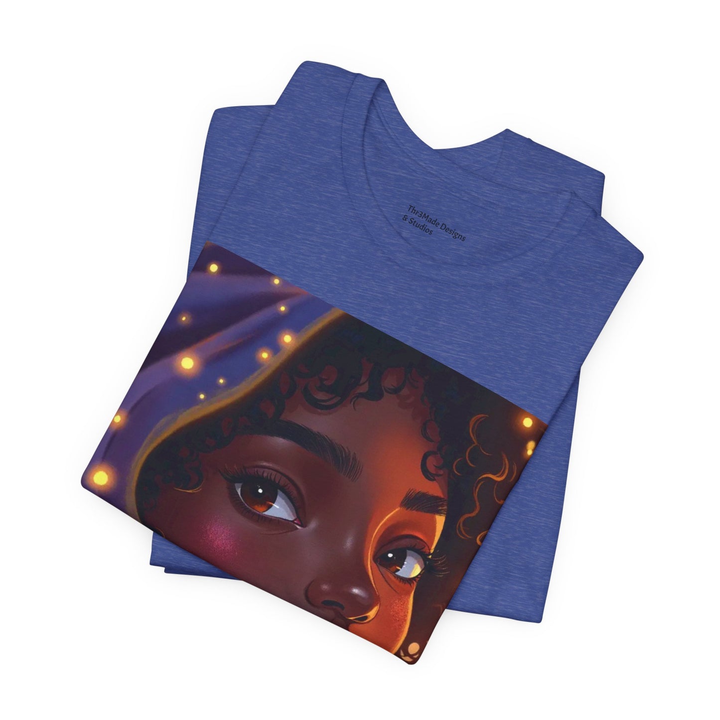 Magic Glow Art Tee, Unisex Short Sleeve Shirt, Artistic Graphic T-Shirt, Boho Style Tee, Casual Wear, Gift for Art Lovers