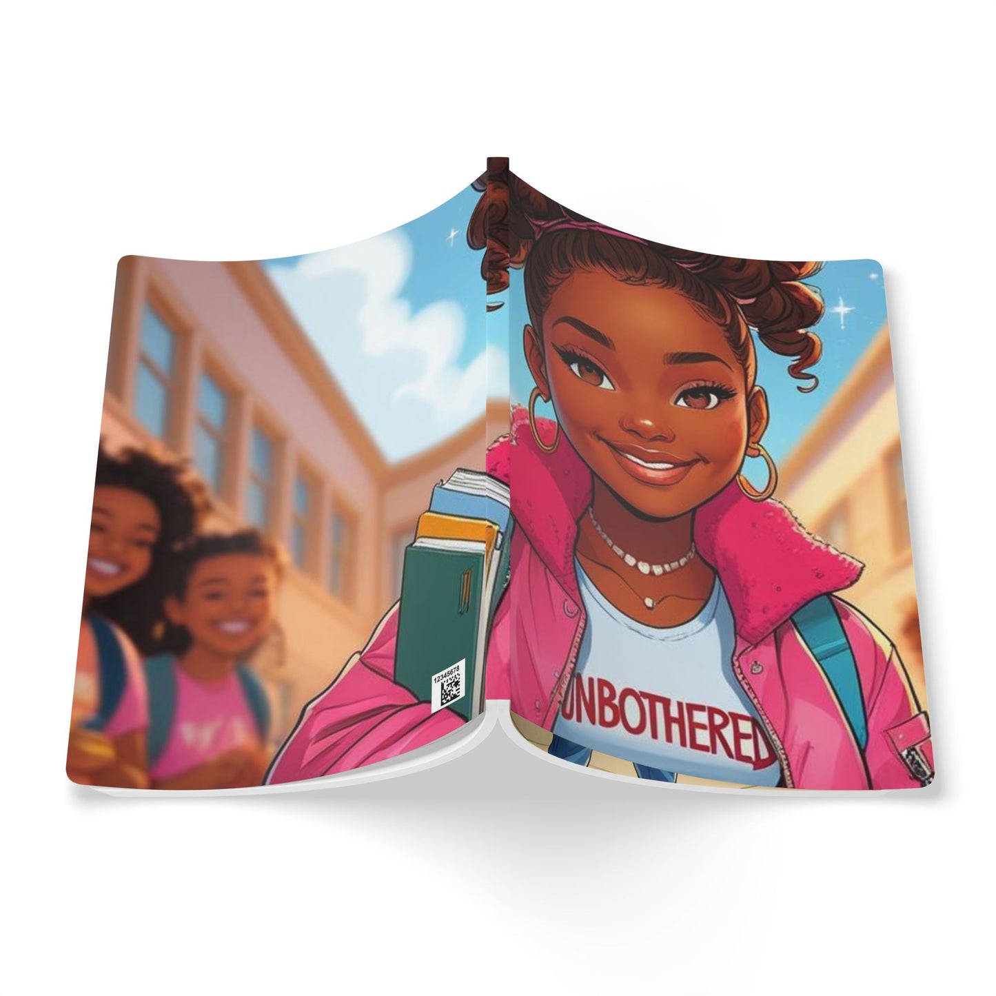 Trendy Softcover Journal for Teens, Unbothered Spirit, Cute Stationery, Back to School Essentials, Motivational Gift, Everyday Use